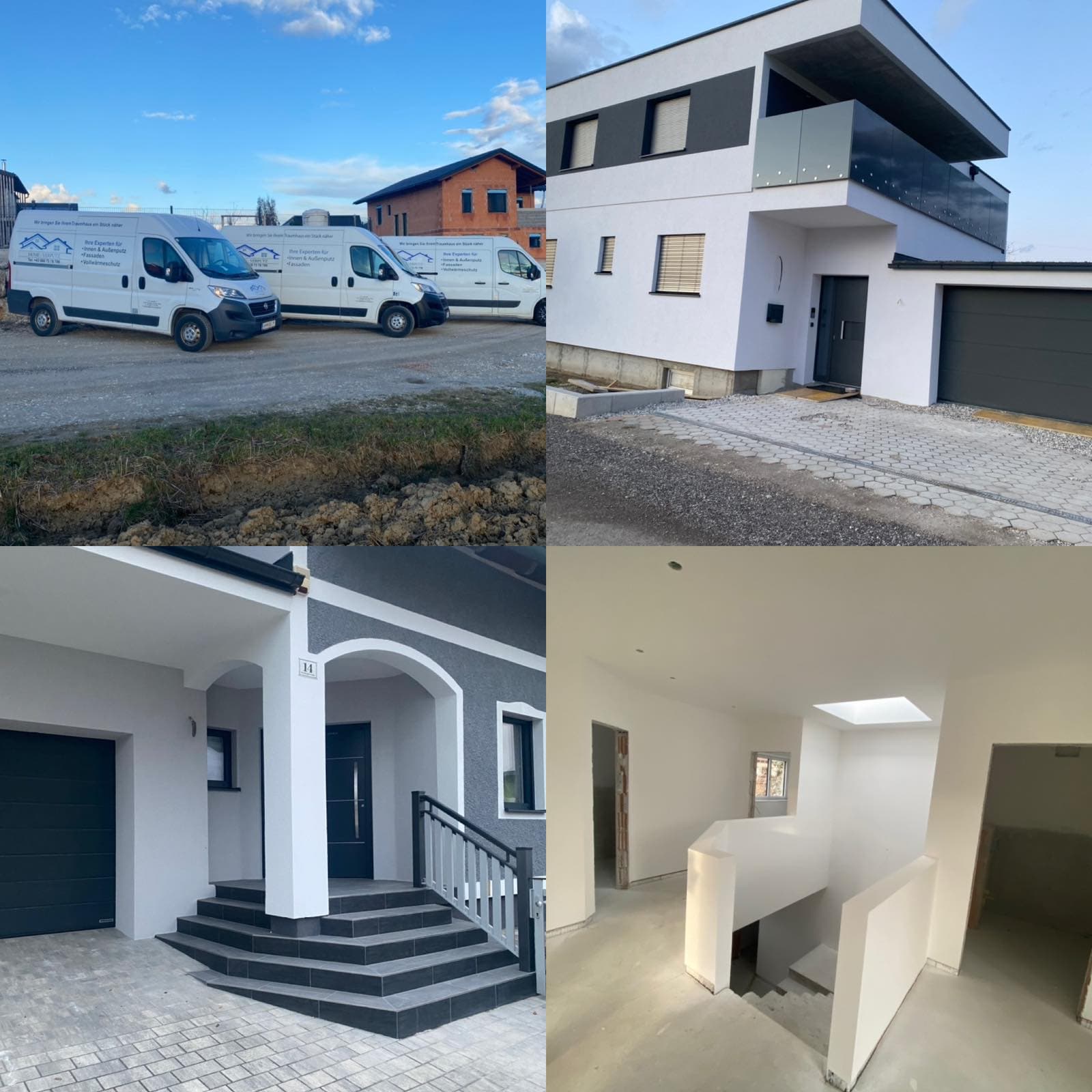 Bauprojekt von Home-Verputz: verputztes Wohnhaus mit Fassade und Vollwärmeschutz – Bild 2
