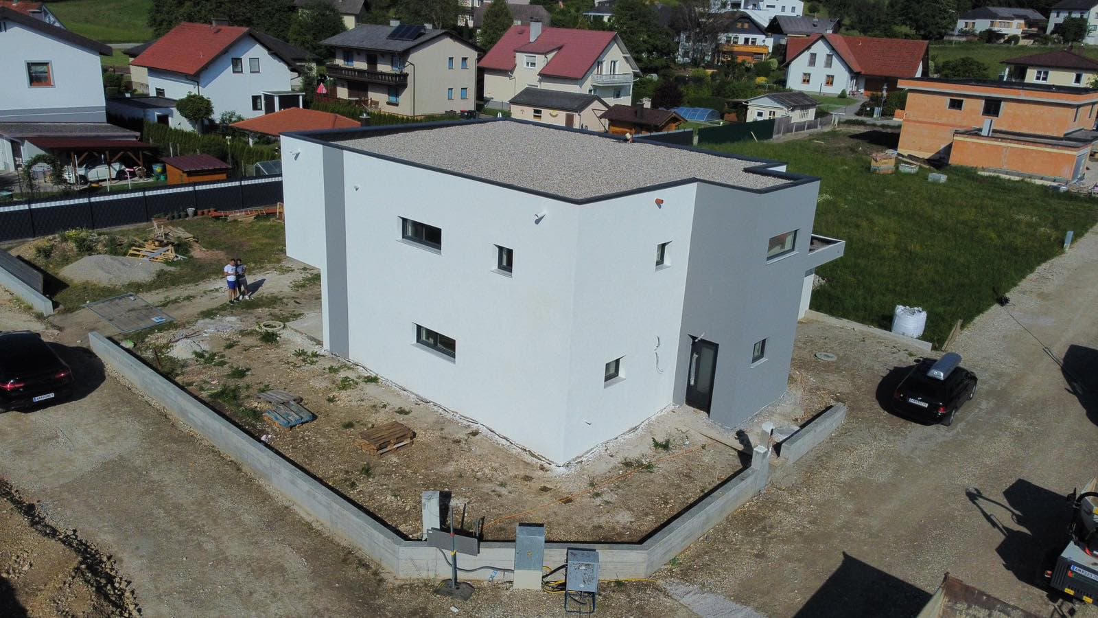 Bauprojekt von Home-Verputz: verputztes Wohnhaus mit Fassade und Vollwärmeschutz – Bild 29