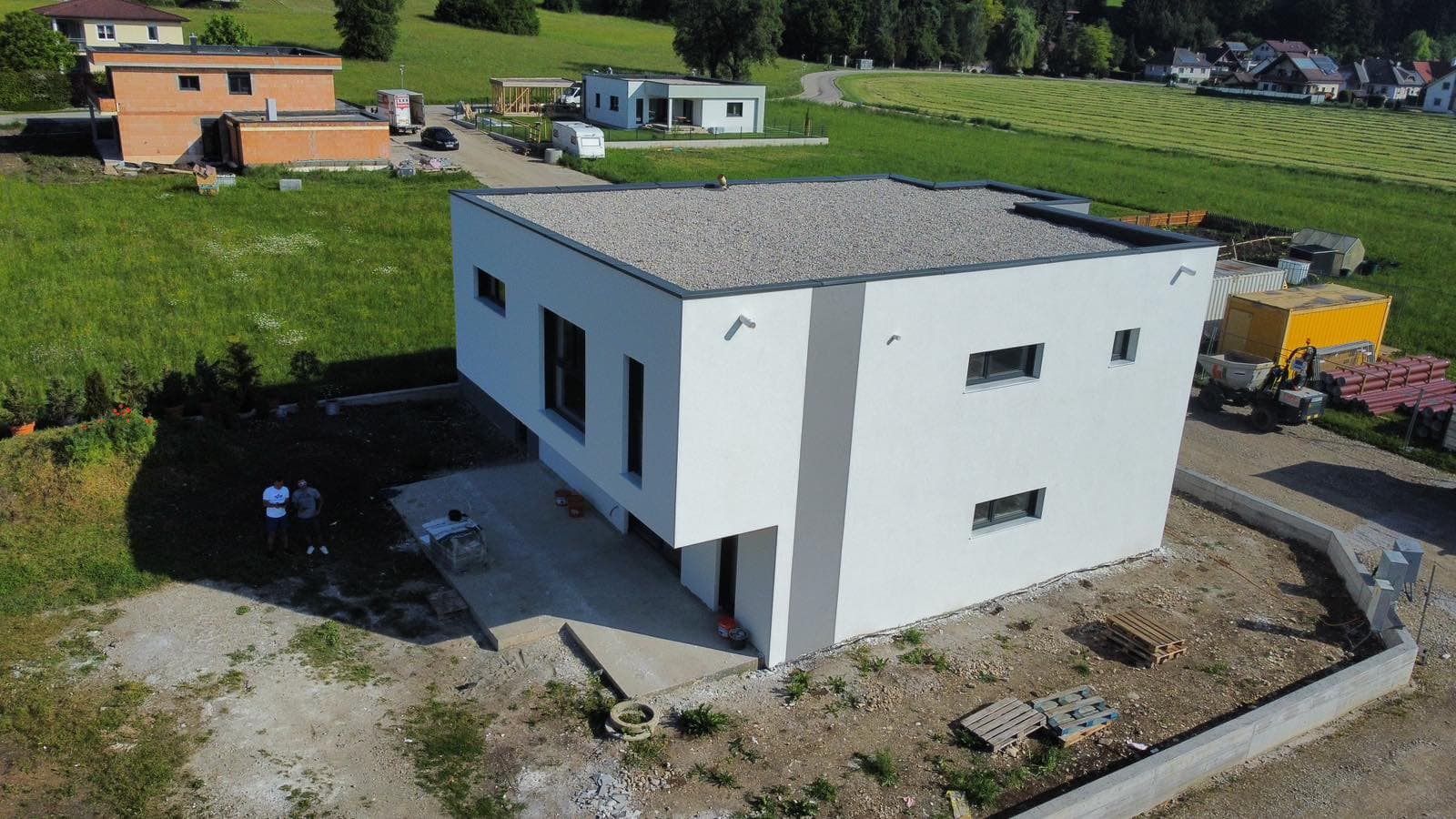 Bauprojekt von Home-Verputz: verputztes Wohnhaus mit Fassade und Vollwärmeschutz – Bild 47